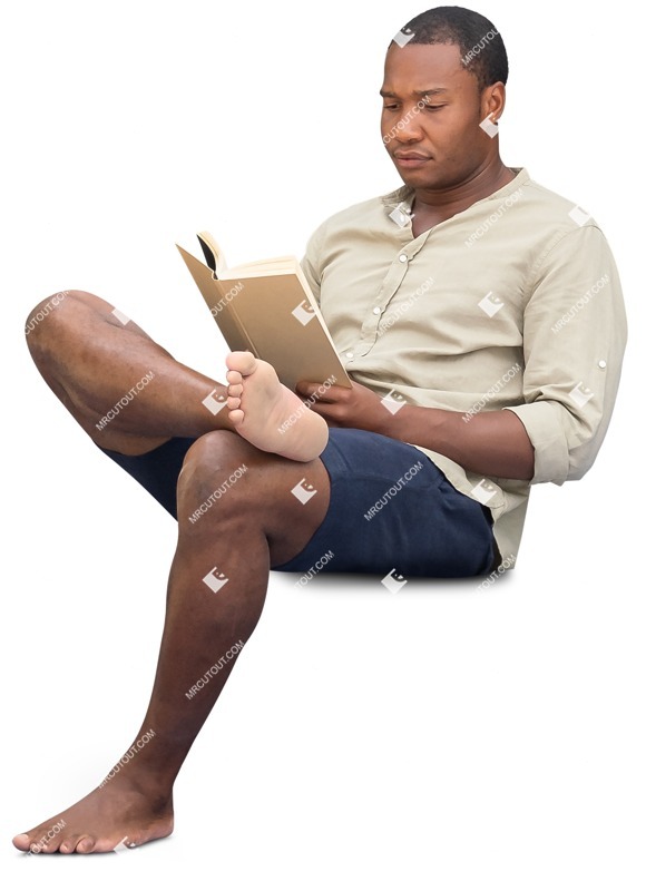 Man reading a book png people (12517)