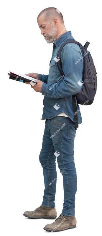 Man reading a book people png (15102)