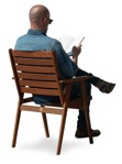 Man reading a book people png (13913) | MrCutout.com - miniature