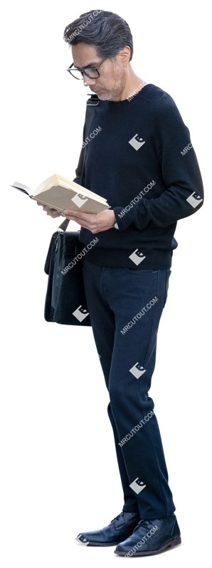 Man reading a book people png (15762)