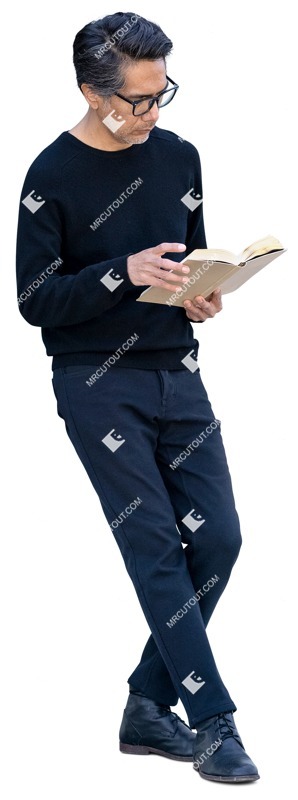 Man reading a book people png (14592)