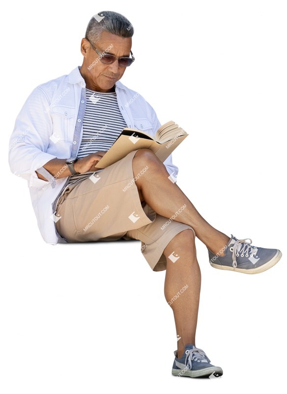 Man reading a book png people (15790)