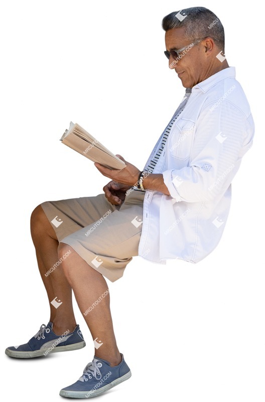 Man reading a book png people (15791)