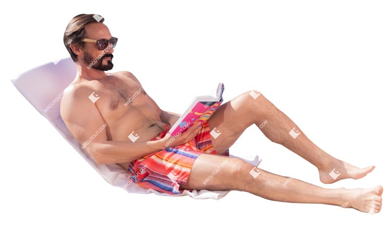 Man reading a book human png (5777)