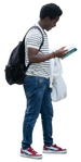 Man reading a book people png (20318) - miniature