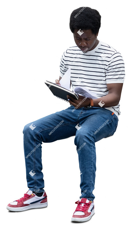 Man reading a book human png (20374)