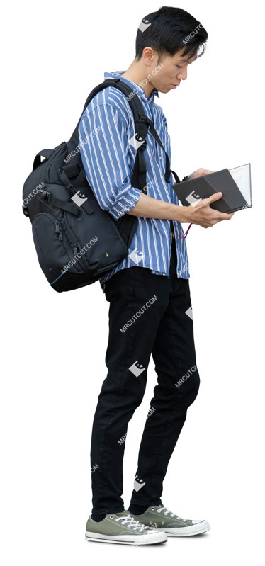 Man reading a book people png (20015)