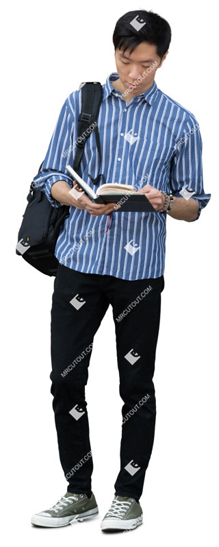 Man reading a book people png (20014)