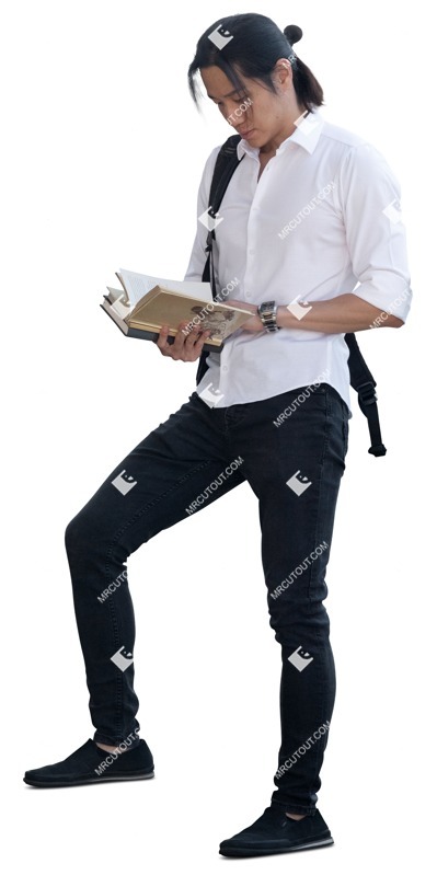 Man reading a book people png (19382)