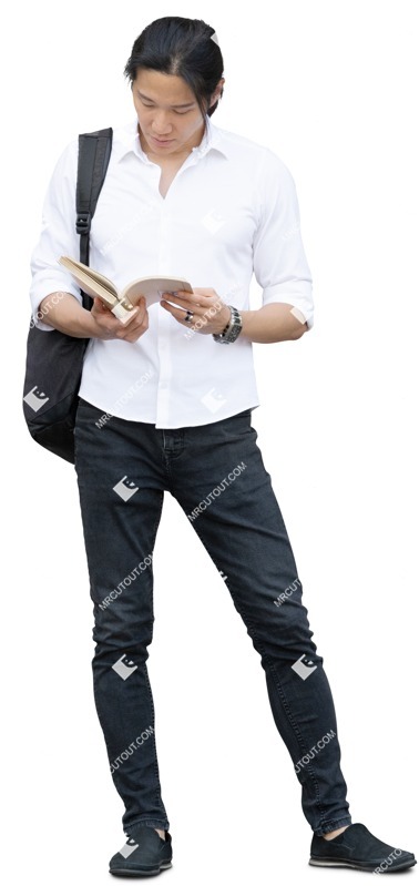 Man reading a book people png (19383)