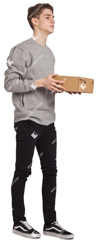 Man shopping cut out people (2224)