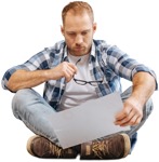 Man sitting human png (3478) - miniature
