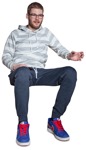 Man sitting  (3662) - miniature