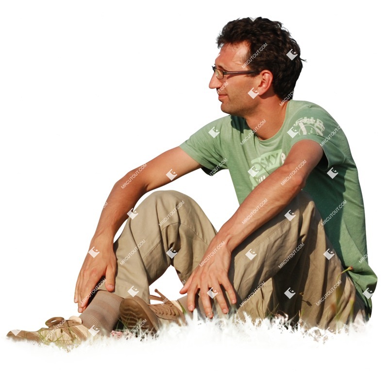 Man sitting people png (2555)