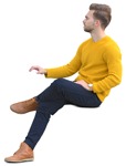 Man sitting  (8517) - miniature