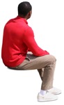 Man sitting  (8757) - miniature