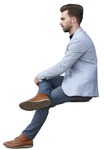Man sitting png people (9096) - miniature