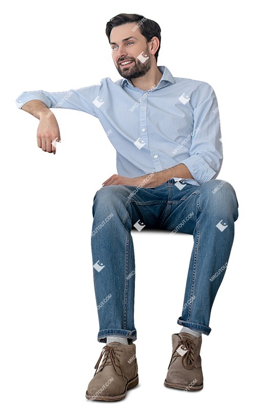 Man sitting people png (9556)
