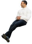 Man sitting people png (11429) | MrCutout.com - miniature