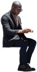 Man sitting photoshop people (12895) | MrCutout.com - miniature