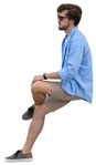 Man sitting human png (12942) | MrCutout.com - miniature