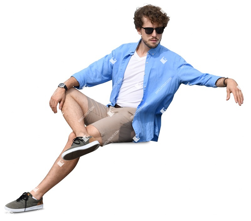 Man sitting human png (12909)
