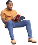 Man sitting person png (13467) - miniature