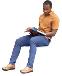 Man sitting person png (13468) - miniature