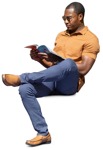 Man sitting  (12388) - miniature