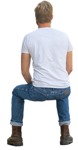 Man sitting human png (13840) | MrCutout.com - miniature