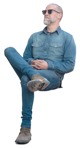 Man sitting png people (13947) - miniature