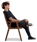 Man sitting people png (14791) | MrCutout.com - miniature