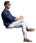 Man sitting person png (16964) - miniature