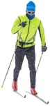 Cut out people - Man Skiing 0010 | MrCutout.com - miniature
