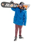 Cut out people - Man Skiing 0012 | MrCutout.com - miniature