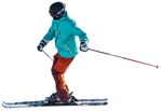 Cut out people - Man Skiing 0015 | MrCutout.com - miniature