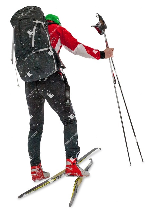 Man skiing cut out pictures (2426)