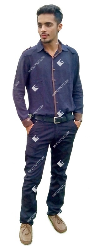 Man standing people cutouts (2334)