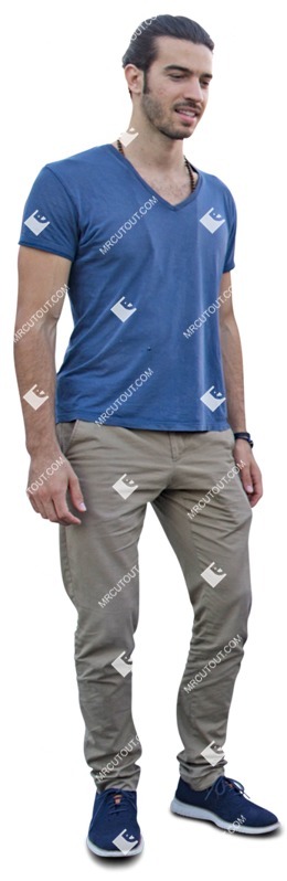 Man standing cut out people (5411)