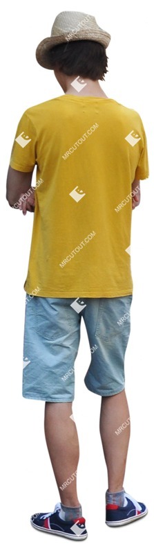 Man standing cut out people (816)