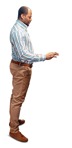 Man standing cut out people (6872) - miniature