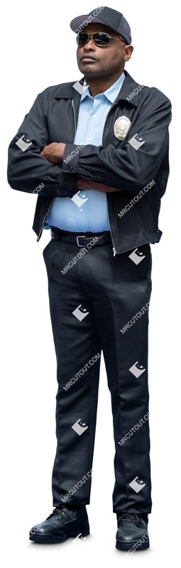 Man standing cut out people (12297)