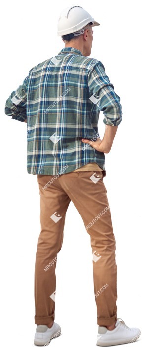 Man standing cut out people (12887)