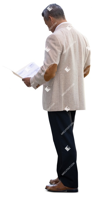 Man standing cut out people (14223)