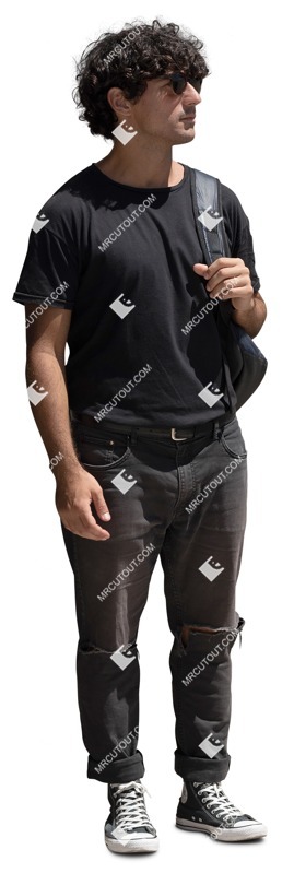 Man standing cut out people (15725)