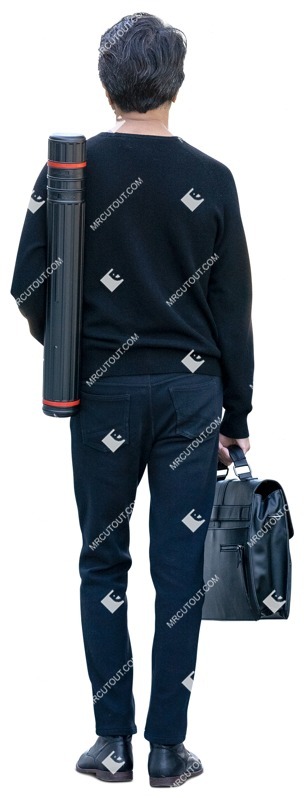 Man standing cut out people (15475)