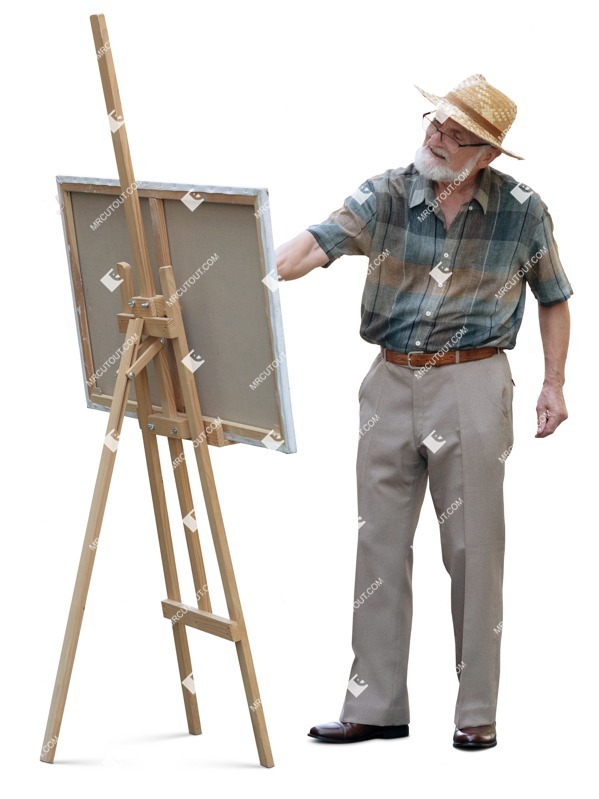 Man standing people cutouts (18494)