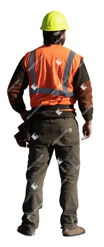 Man standing entourage people (19611)