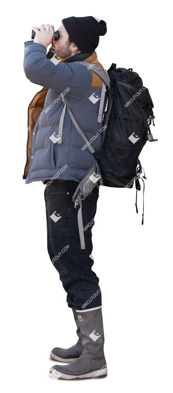 Man standing people cutouts (20327)