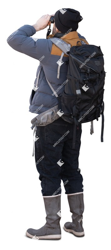 Man standing people cutouts (19769)